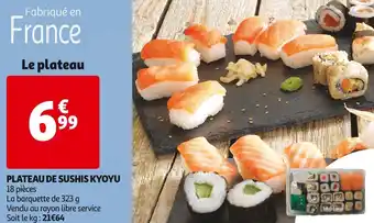 Plateau de sushis kyoyu