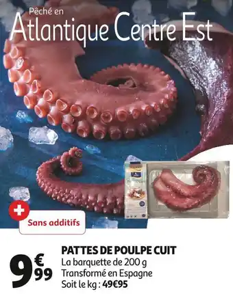 Auchan Pattes de poulpe cuit offre