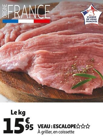 Auchan Veau : escalope offre