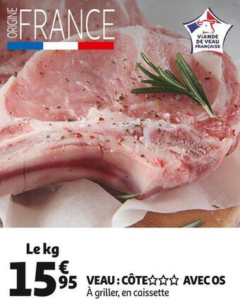 Auchan Veau : côte avec os offre