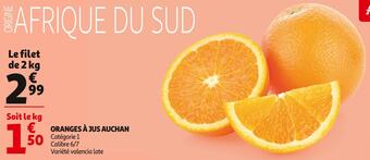 Auchan Auchan oranges à jus offre