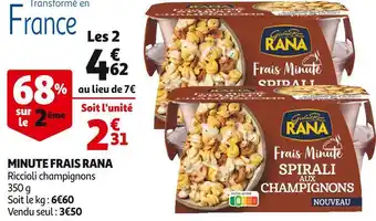 Auchan Rana minute frais offre