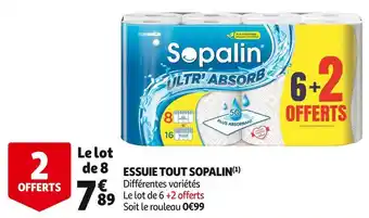 Auchan Sopalin essuie tout offre