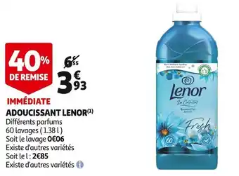 Auchan Lenor adoucissant offre