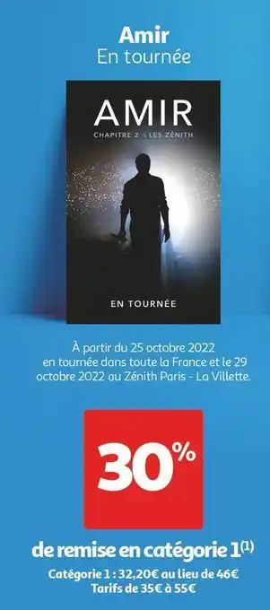 Auchan Bon plan sur l'amir en tournée offre