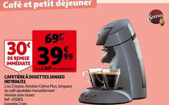 Auchan Senseo cafetière à dosettes offre