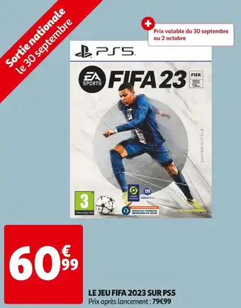 Auchan Ea sports le jeu fifa 2023 sur ps5 offre