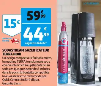 Sodastream gazeificateur terra noir