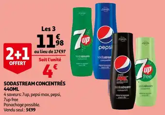 Auchan Sodastream sodastream concentrés 440ml offre
