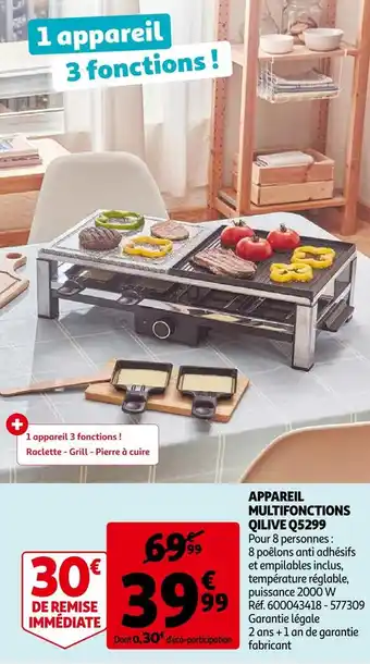 Auchan Qilive appareil multifonctions q5299 offre