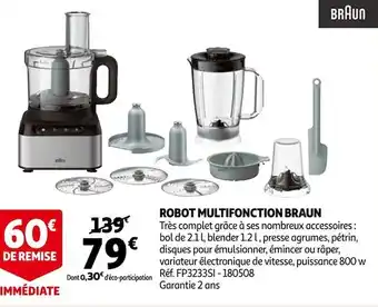 Auchan Braun robot multifonction offre