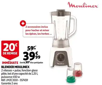 Auchan Moulinex blender offre
