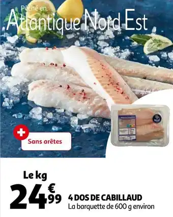 Auchan 4 dos de cabillaud offre
