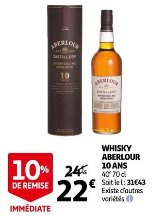 Aberlour whisky 10 ans