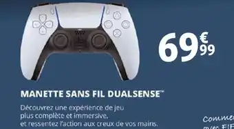 Auchan Manette sans fil dualsense offre
