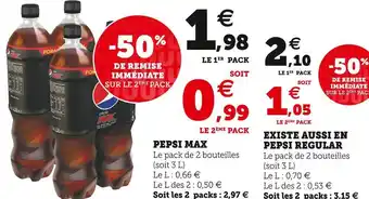 Super U Pepsi pepsi max offre