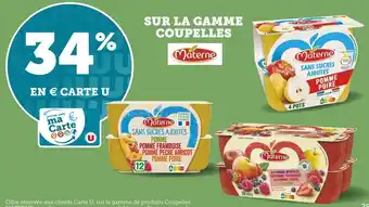 Super U Materne bon plan sur la gamme coupelles materne offre