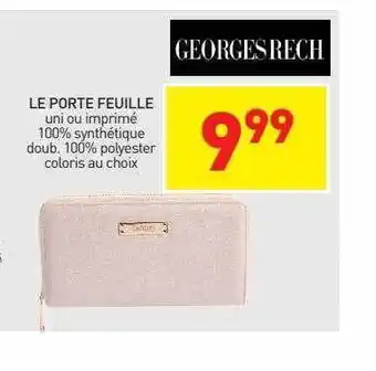 Stokomani Le porte feuille georgesrech offre