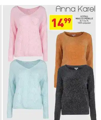 Stokomani Le pull maille chenille anna karel offre