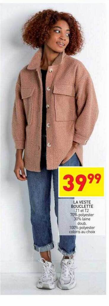 Veste bouclette discount