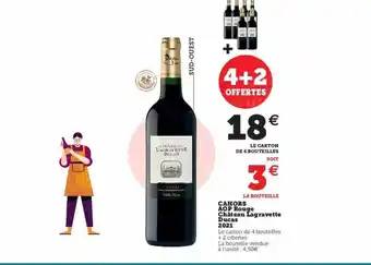 Super U Cahors aop rouge château lagravette ducas 2021 offre