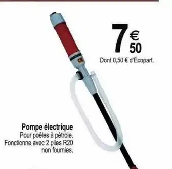 Tridôme Pompe électrique offre