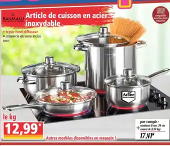 Norma Article de cuisson en acier inoxydable offre