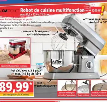 Norma Robot de cuisine multifonction offre