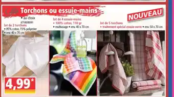 Norma Torchons ou essuie-mains offre