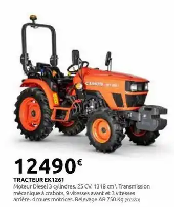 Rural Master Tracteur ek1261 offre