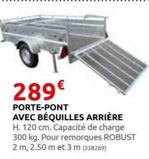 Rural Master Porte-pont avec béquilles arrière offre