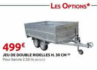 Rural Master Jeu de double ridelles h. 30 cm offre