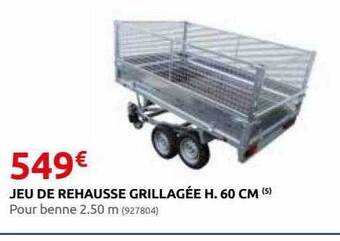 Rural Master Jeu de rehausse grillagée h. 60 cm offre