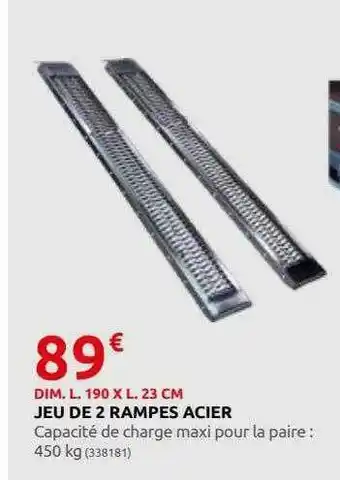 Rural Master Jeu de 2 rampes acier offre