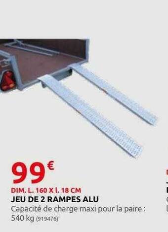 Rural Master Jeu de 2 rampes alu offre