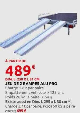 Rural Master Jeu de 2 rampes alu pro offre