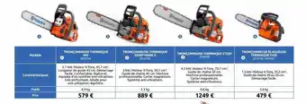 Rural Master Tronçonneuse thermique 445, tronçonneuse thermique 550xp mark ii, tronçonneuse thermique 572xp offre