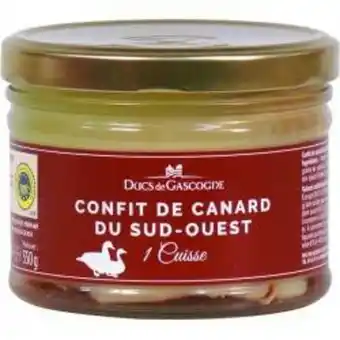 Ducs de Gascogne Confit de canard du sud-ouest (1 cuisse) offre