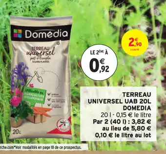 Intermarché Terreau Universel UAB 20L Domedia offre