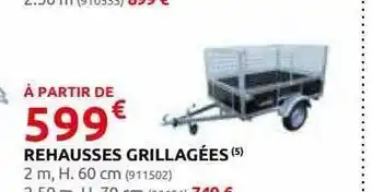 Rehausses grillagées