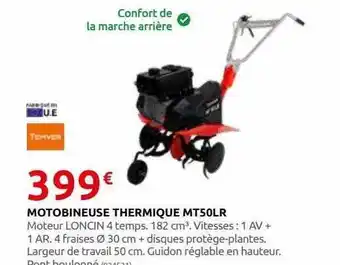 Rural Master Motobineuse thermique mt50lr temver offre
