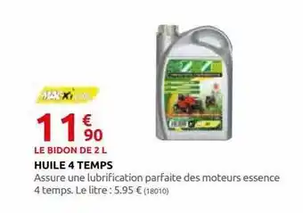 Rural Master Huile 4 temps macxi offre