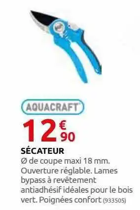 Rural Master Sécateur aquacraft offre