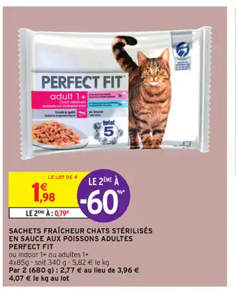 Intermarché Sachets Fraîcheur Chat Stérilisés offre