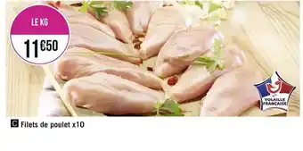 Géant Casino Filets de Poulet x10 offre