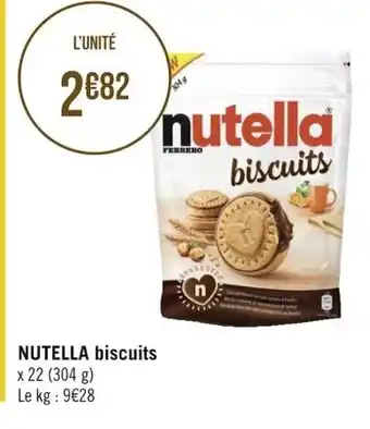 Géant Casino Nutella Biscuits offre
