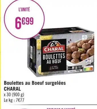 Géant Casino Boulettes Au Boeuf Surgelées Charal offre