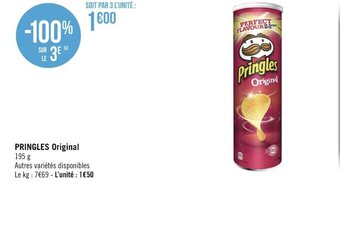 Géant Casino Pringles Original offre