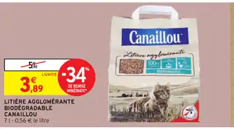 Intermarché Litière agglomérante biodégradable offre