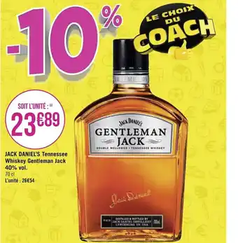 Géant Casino Jack Daniels Tennessee Whiskey offre